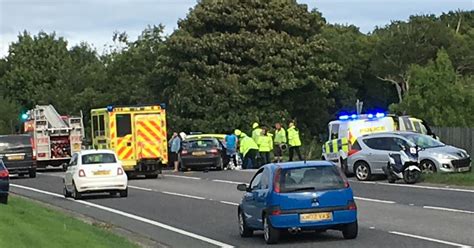 The latest update states "The A30 in Cornwall has been closed both ways between the A39 (Carland Cross) and the A390 (Three Burrows) following a serious collision. . A390 crash